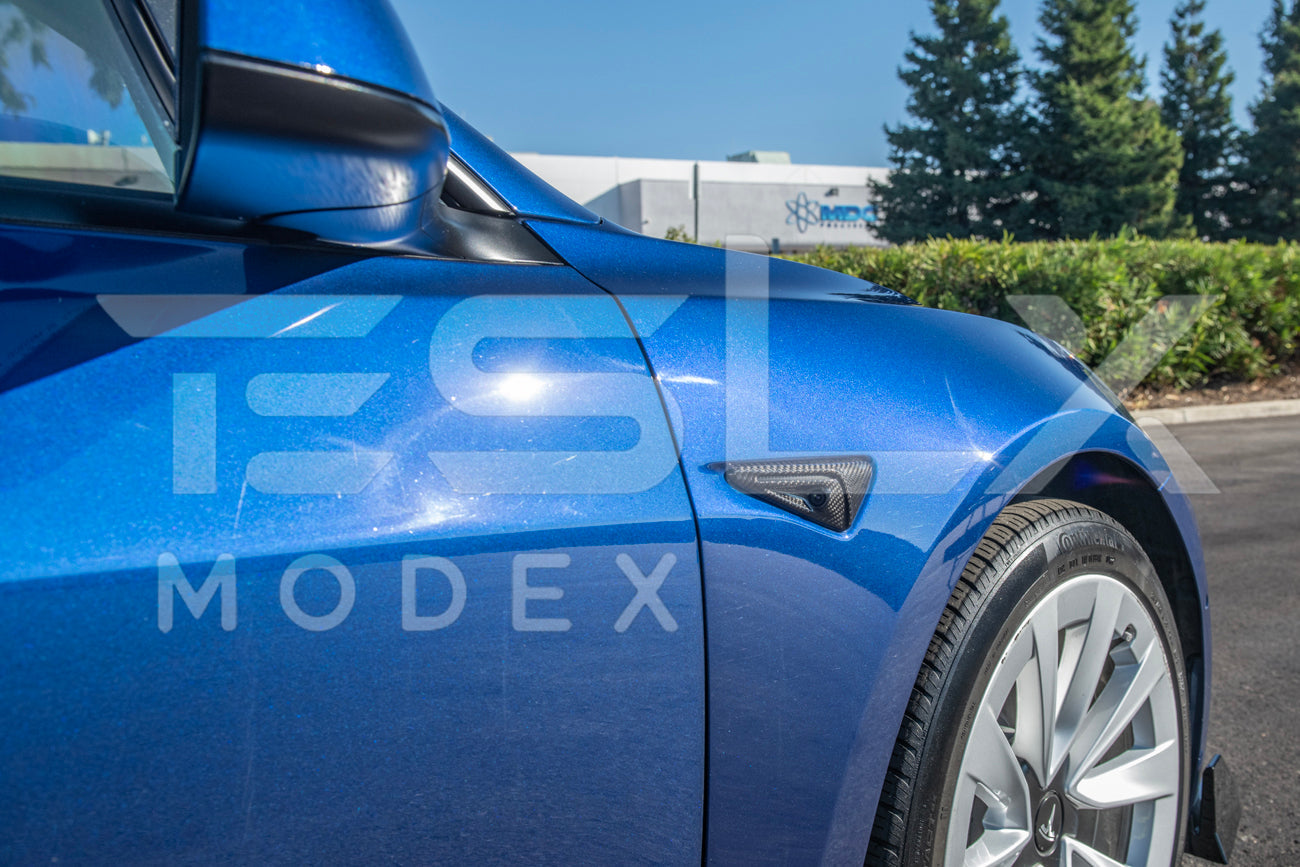2020-23Tesla Model 3 & 20-24 Y Carbon Fiber Exterior All Inclusive Camera Covers