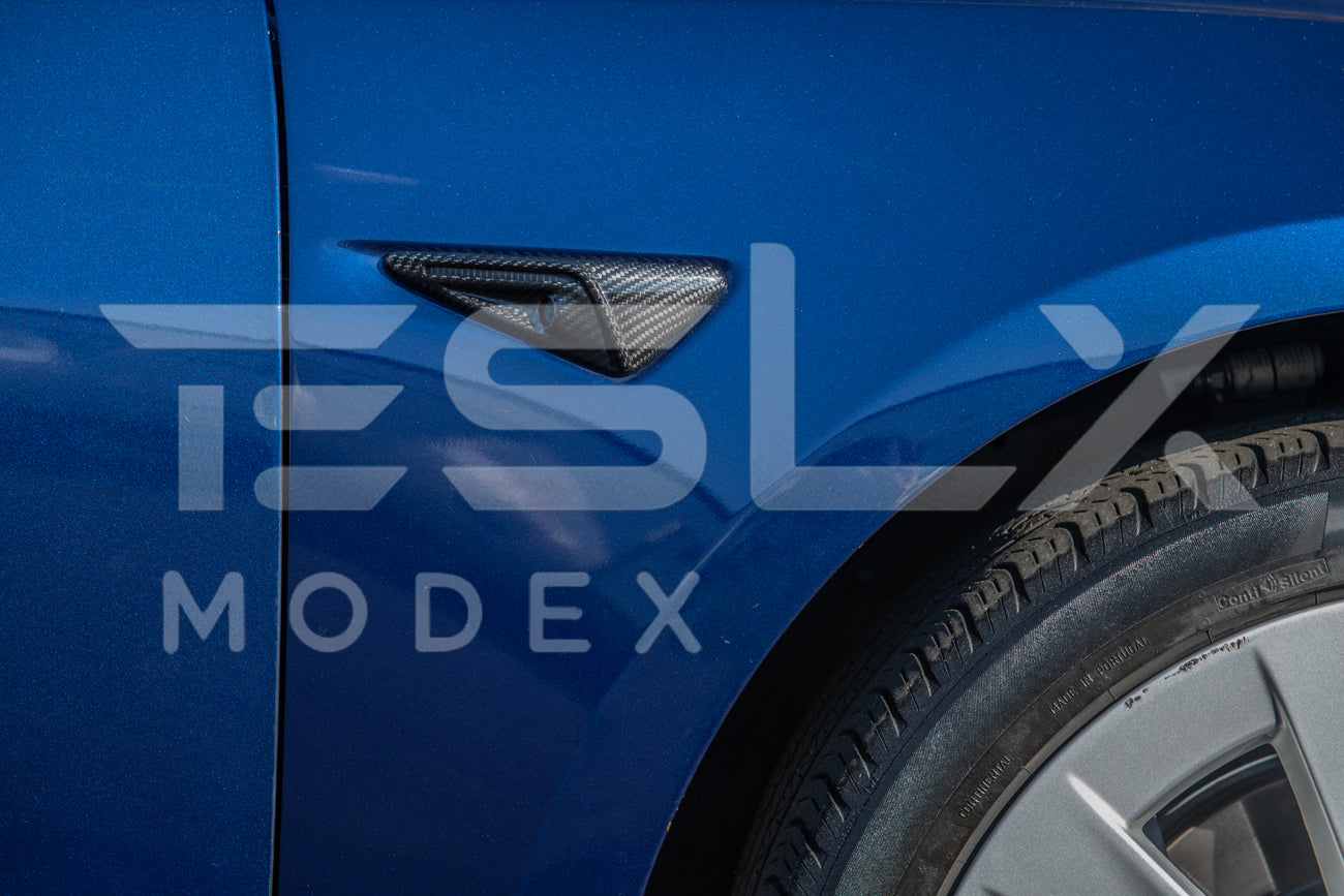 2020-23Tesla Model 3 & 20-24 Y Carbon Fiber Exterior All Inclusive Camera Covers