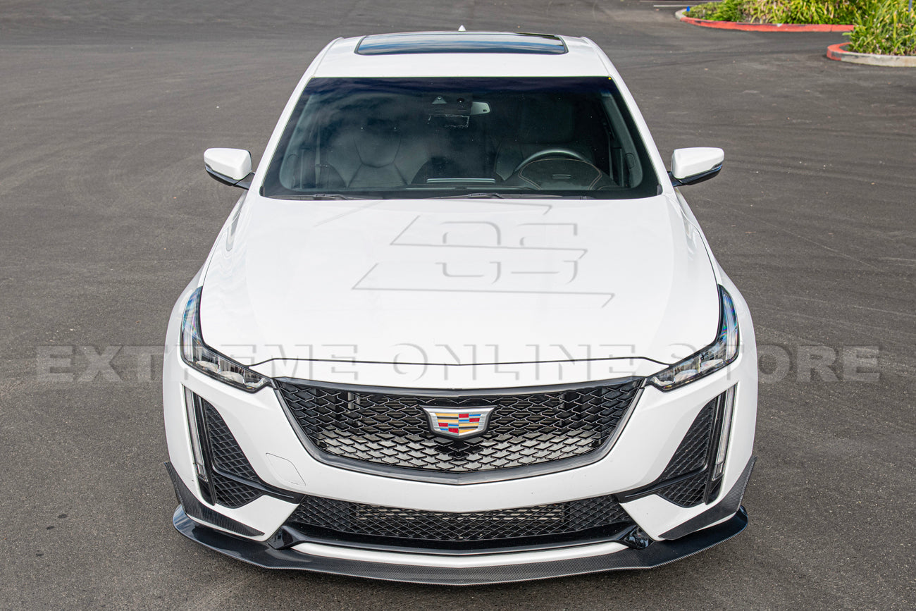 2020-24 Cadillac CT5-V Blackwing Package Style Carbon Front Lip & Side Skirts