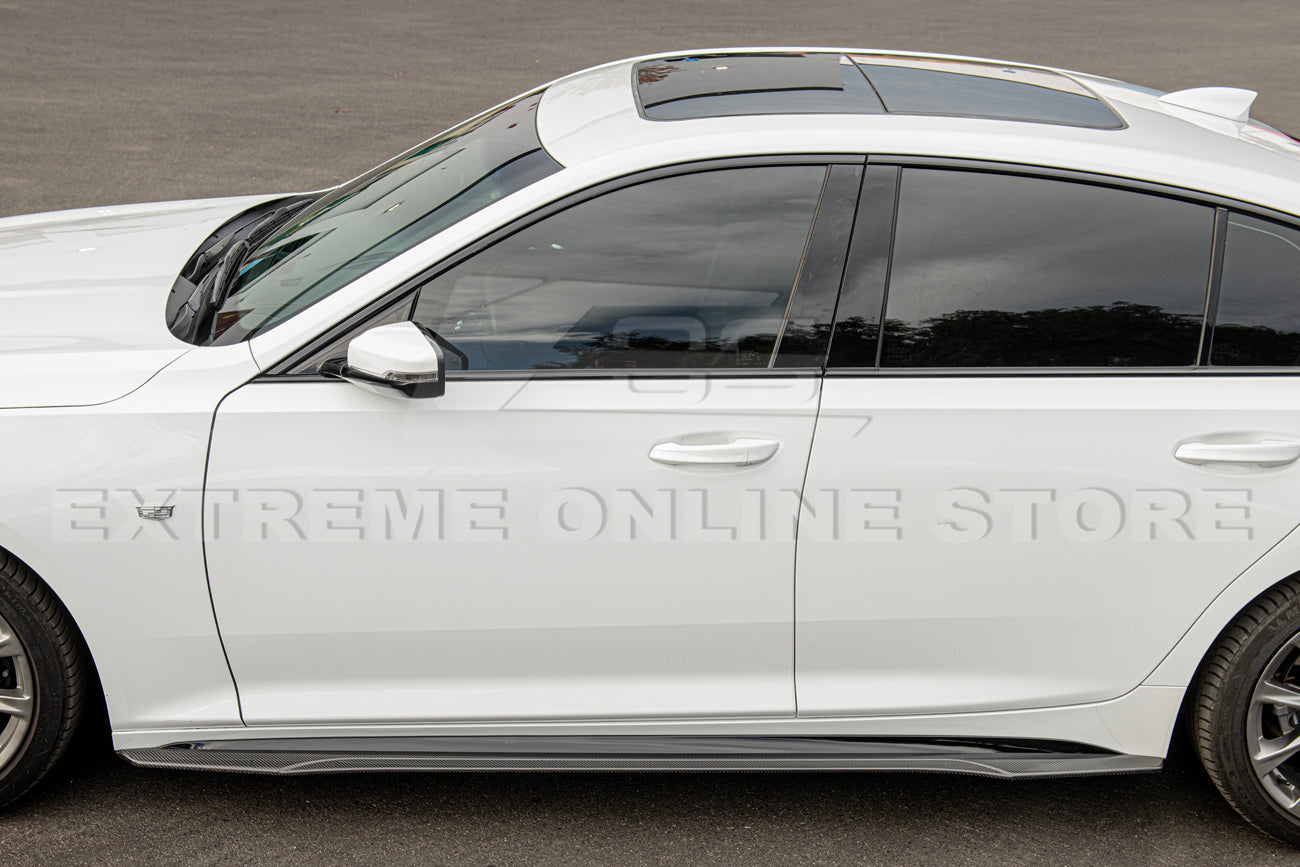 2020-24 Cadillac CT5-V Blackwing Package Style Carbon Front Lip & Side Skirts