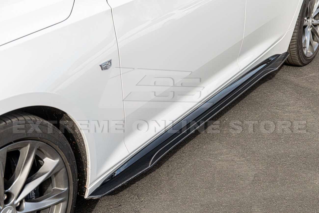 2020-24 Cadillac CT5-V Blackwing Package Style Carbon Front Lip & Side Skirts