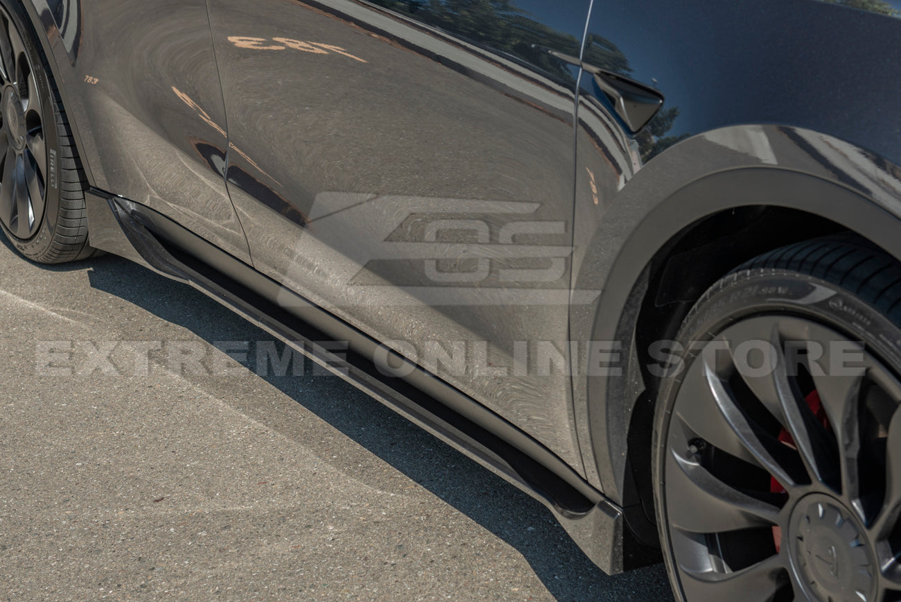 2020-24 Tesla Model Y Front Splitter Lip & Side Skirt