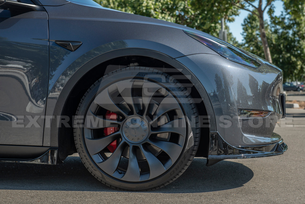 2020-24 Tesla Model Y Front Splitter Lip & Side Skirt