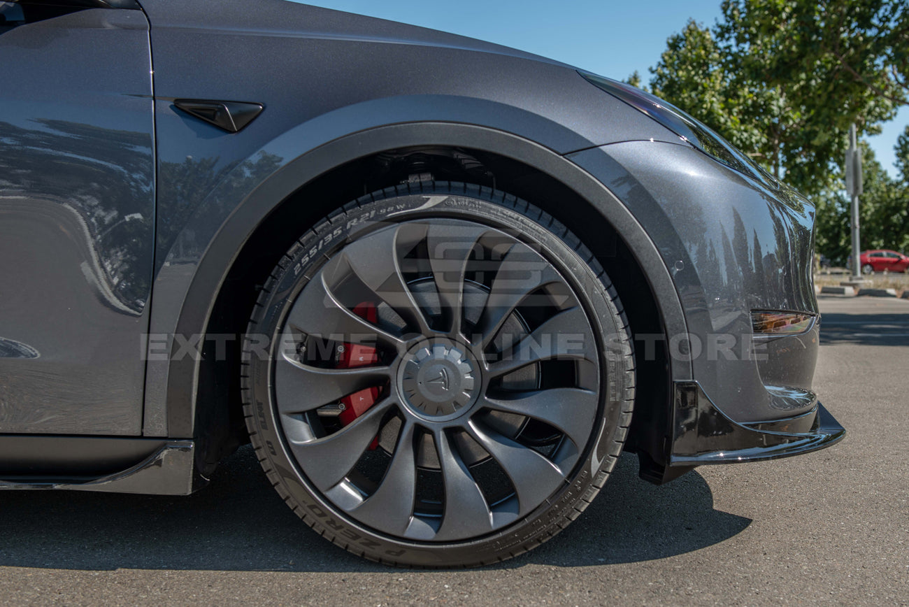 2020-24 Tesla Model Y Front Splitter Lip & Side Skirt