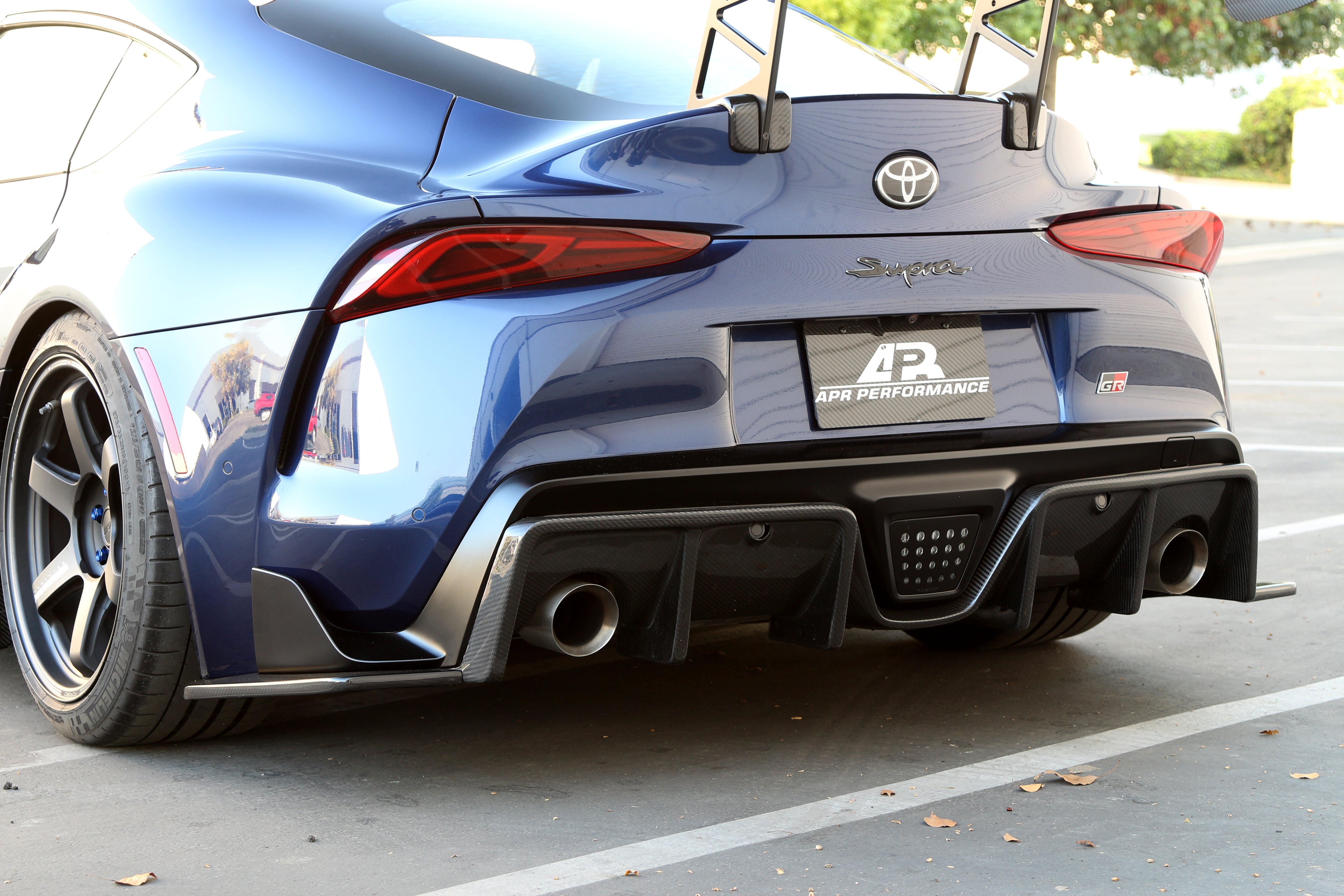 Carbon Fiber Toyota Supra A90/91 Rear Bumper Skirts 2020-2023-Rear Bumper Skirts-Grocery Getter Performance