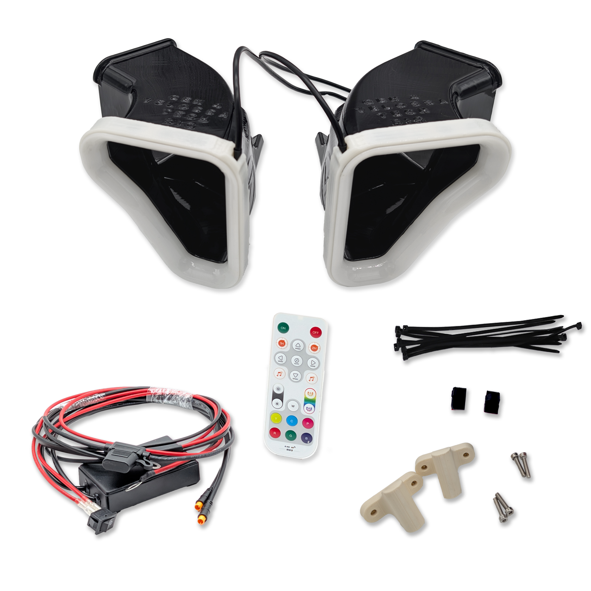 2020+ Cadillac CT5-V (3.0L) Dual BIG MOUTH LIT KIT Ram Air Intake Snorkels-Ram Air Intake-Grocery Getter Performance