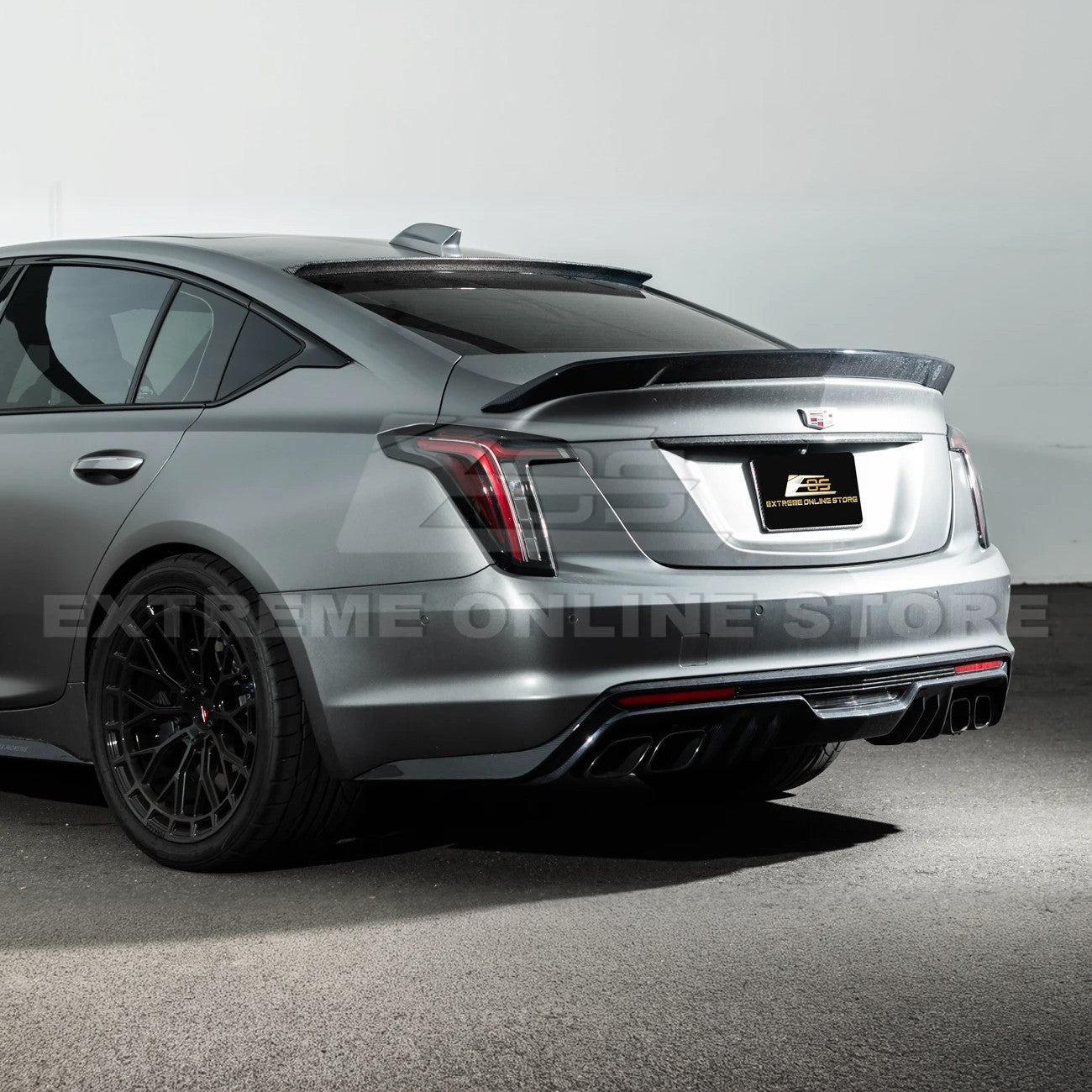 2020-Up Cadillac CT5 CT5-V | Carbon Fiber Rear Roof Top Window Spoiler Kit