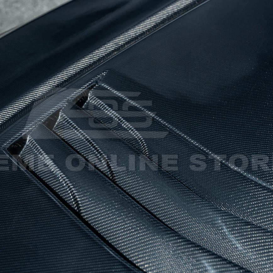 2020-Up Cadillac CT5 V | Blackwing CARBON FIBER Front Bumper Hood Vented Cover