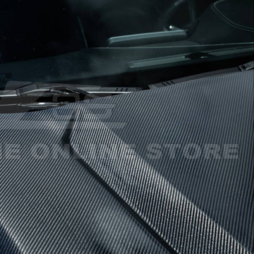2020-Up Cadillac CT5 V | Blackwing CARBON FIBER Front Bumper Hood Vented Cover