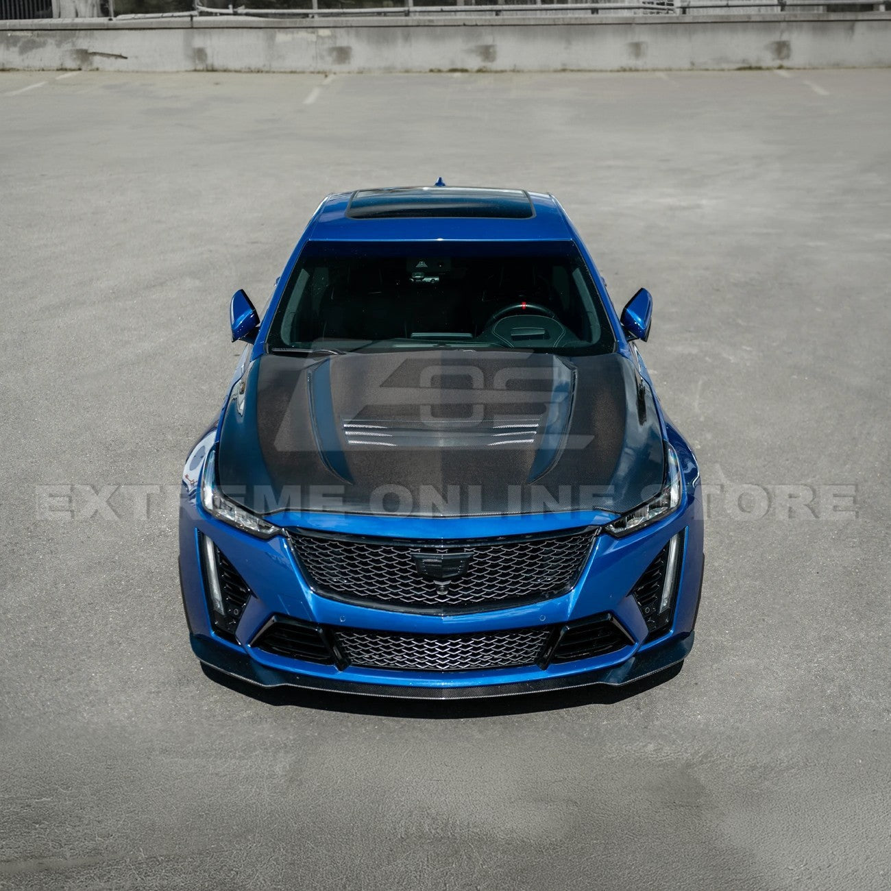 2020-Up Cadillac CT5 V | Blackwing CARBON FIBER Front Bumper Hood Vented Cover