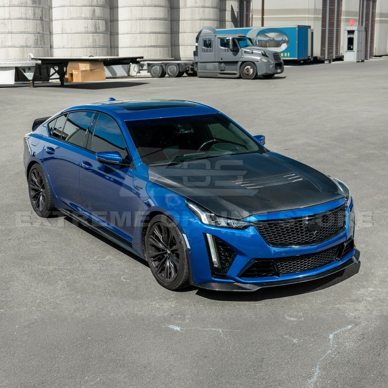 2020-Up Cadillac CT5 V | Blackwing CARBON FIBER Front Bumper Hood Vented Cover