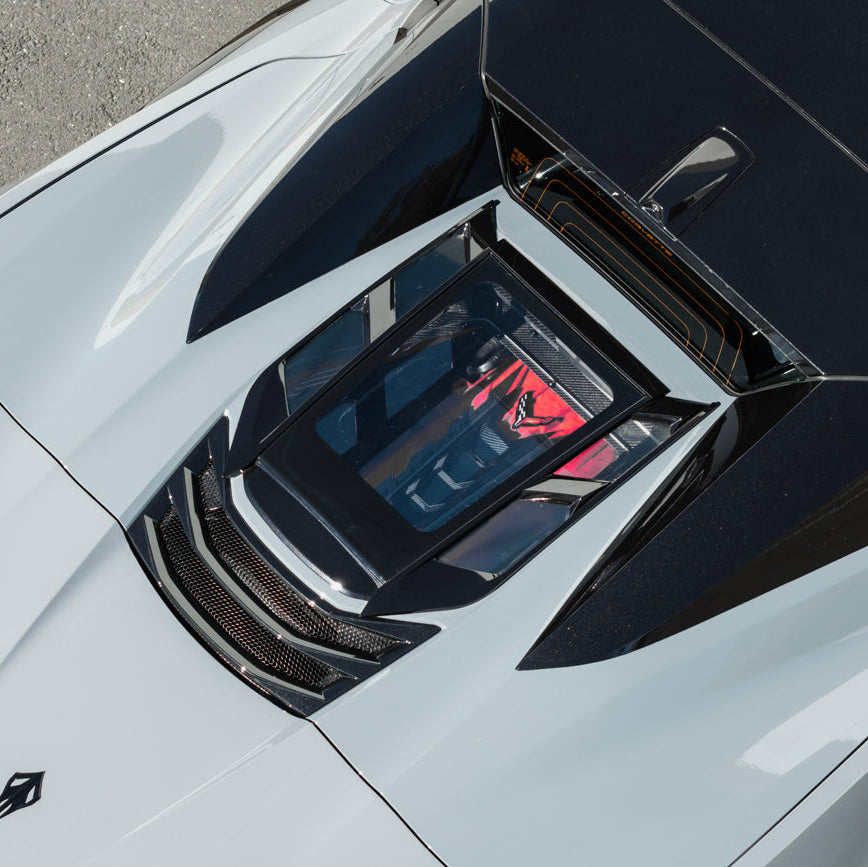 2020-Up Corvette C8 Convertible Rear Hatch Upper HTC Tonneau Window Inserts