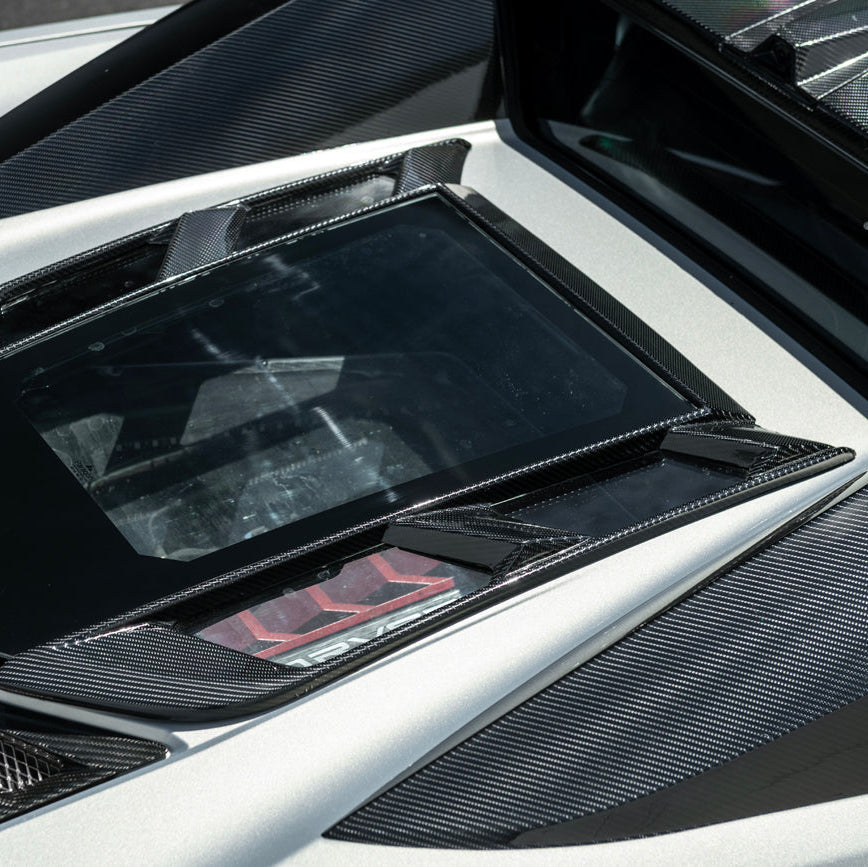 2020-Up Corvette C8 Convertible Rear Hatch Upper HTC Tonneau Window Inserts
