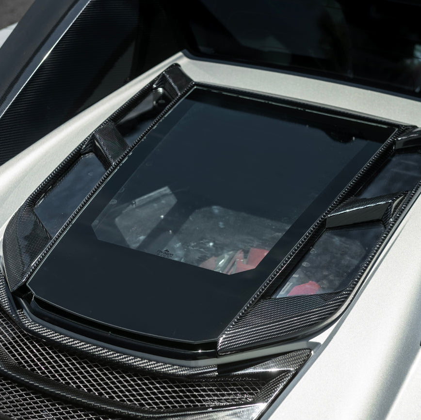 2020-Up Corvette C8 Convertible Rear Hatch Upper HTC Tonneau Window Inserts