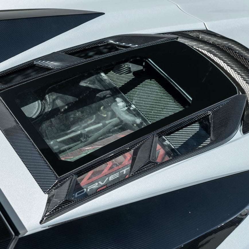 2020-Up Corvette C8 Convertible Rear Hatch Upper HTC Tonneau Window Inserts