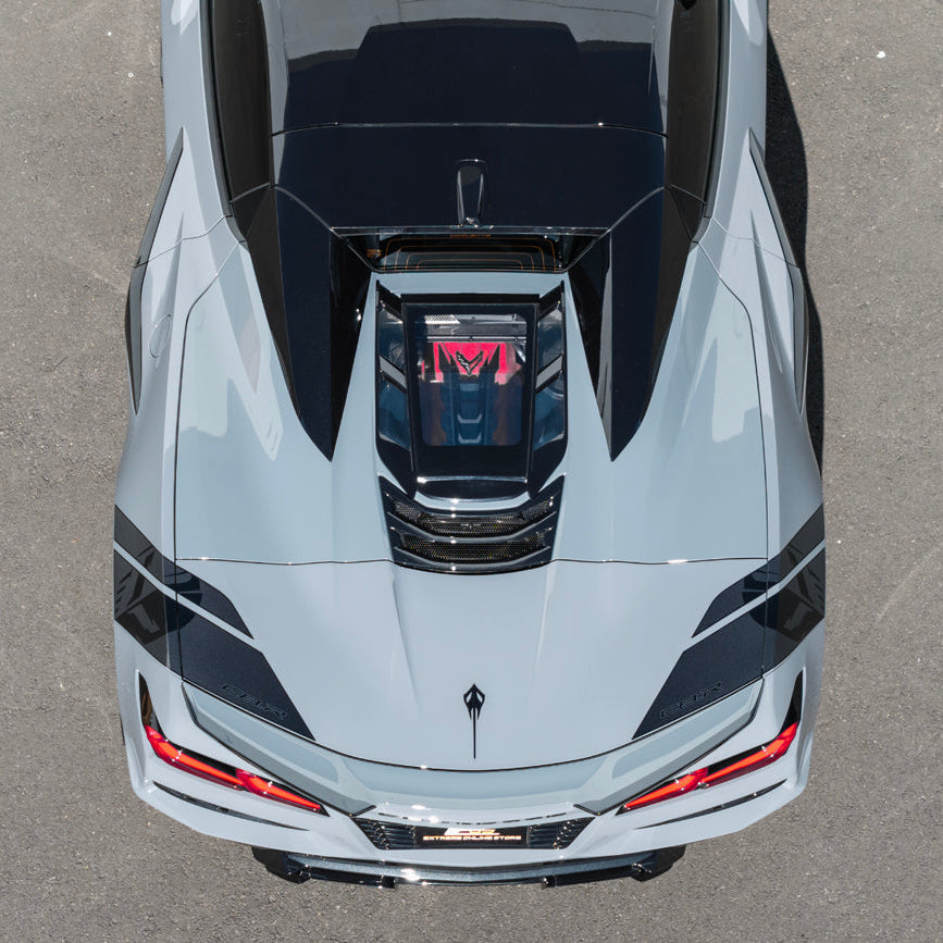2020-Up Corvette C8 Convertible Rear Hatch Upper HTC Tonneau Window Inserts