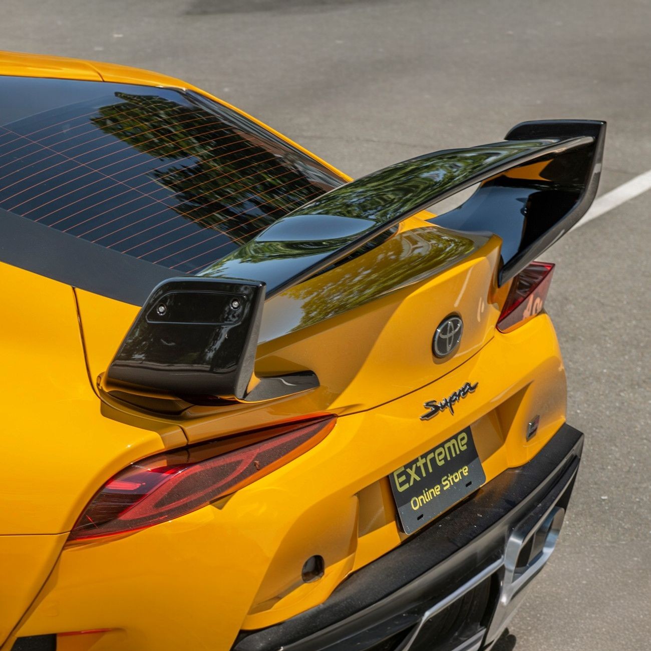 2020-Up Toyota GR Supra ST Style Glossy Black Rear Trunk Lid Wing Spoiler