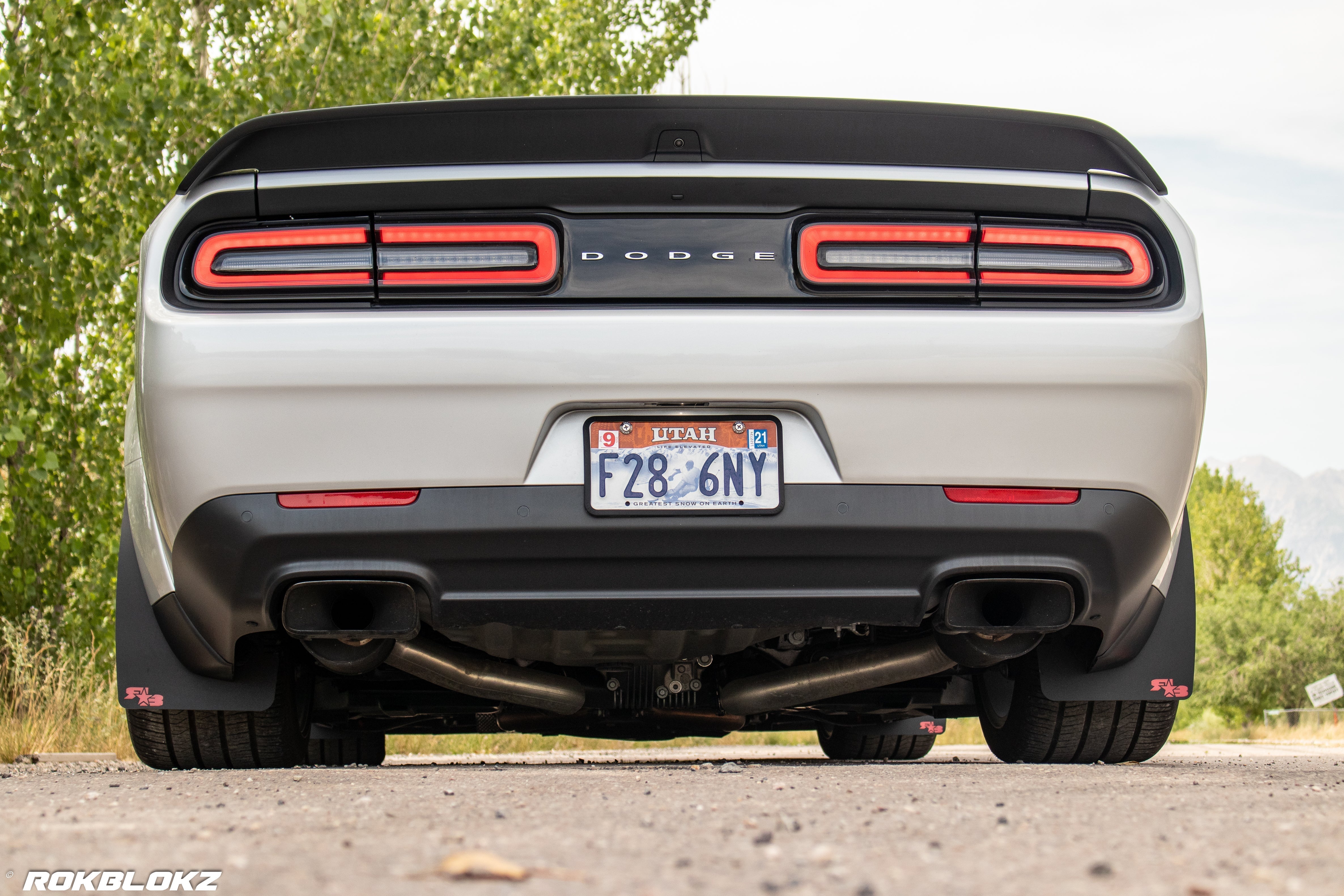 Dodge Challenger SRT Demon 170 2018-2023 Rally Style Mud Flaps