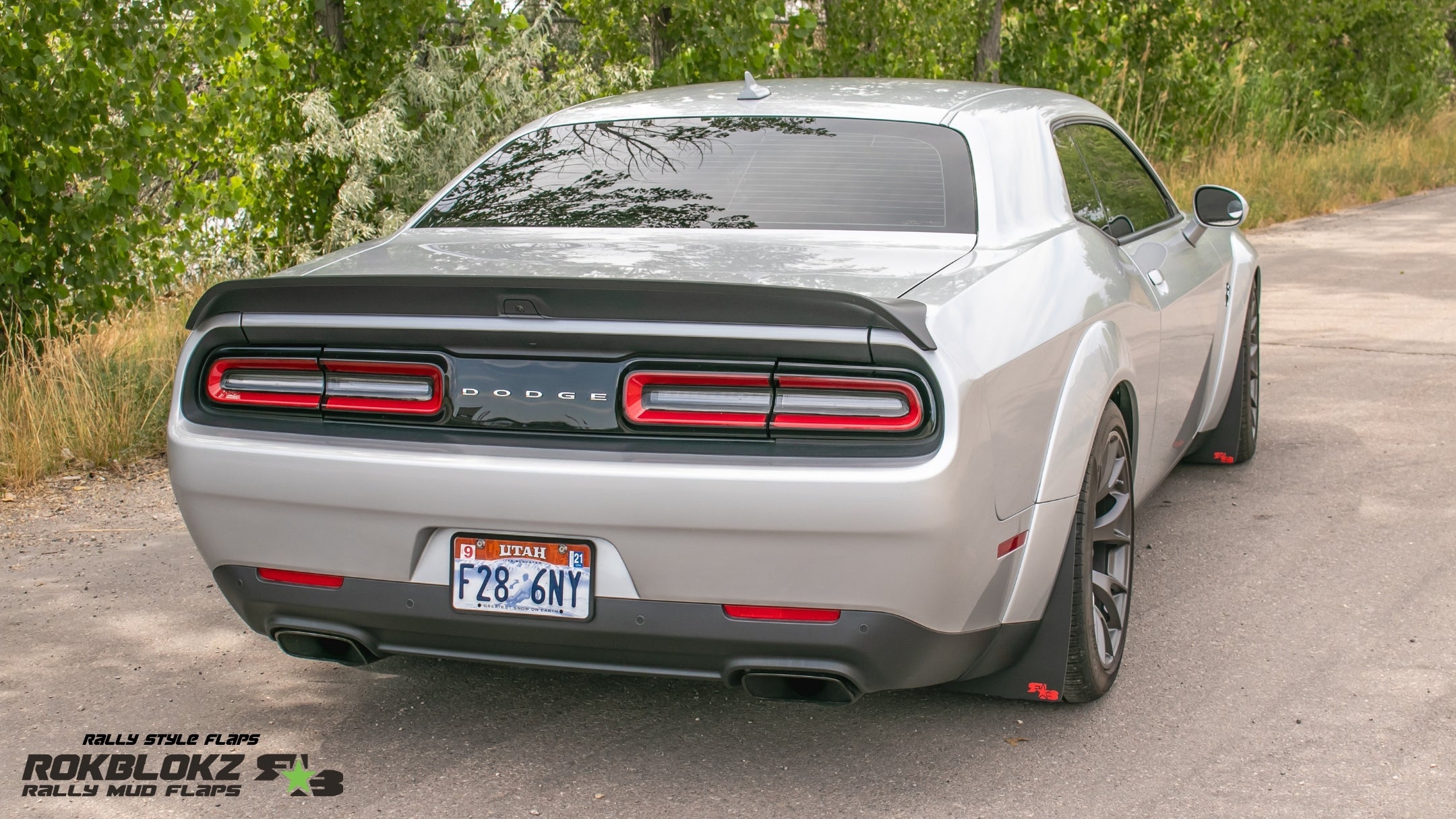 Dodge Challenger Widebody 2018-2023 Rally Mud Flaps