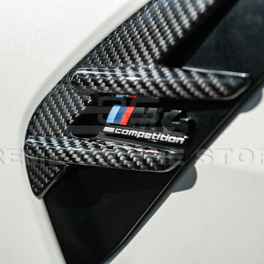 2021-Up BMW G82 G83 M4 Factory Replacement CARBON FIBER Side Fender Vent Covers