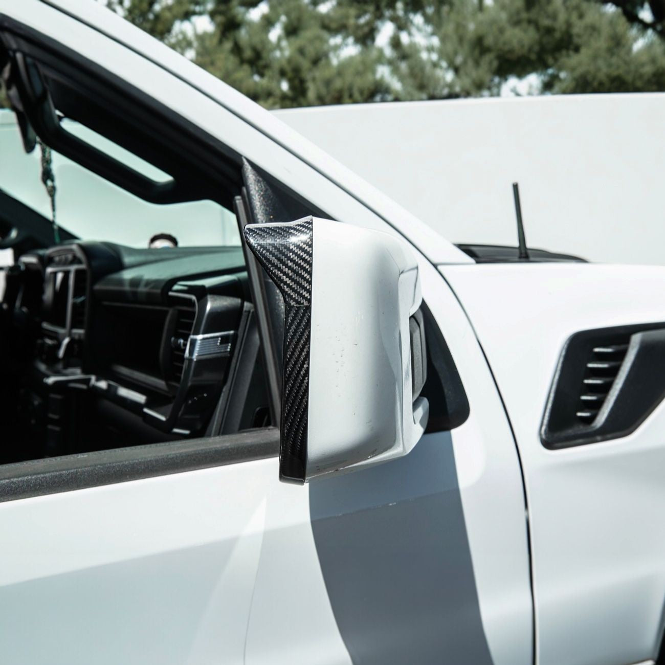 2021-Up Ford F-150 Carbon Fiber Factory Style Side Mirror Frame