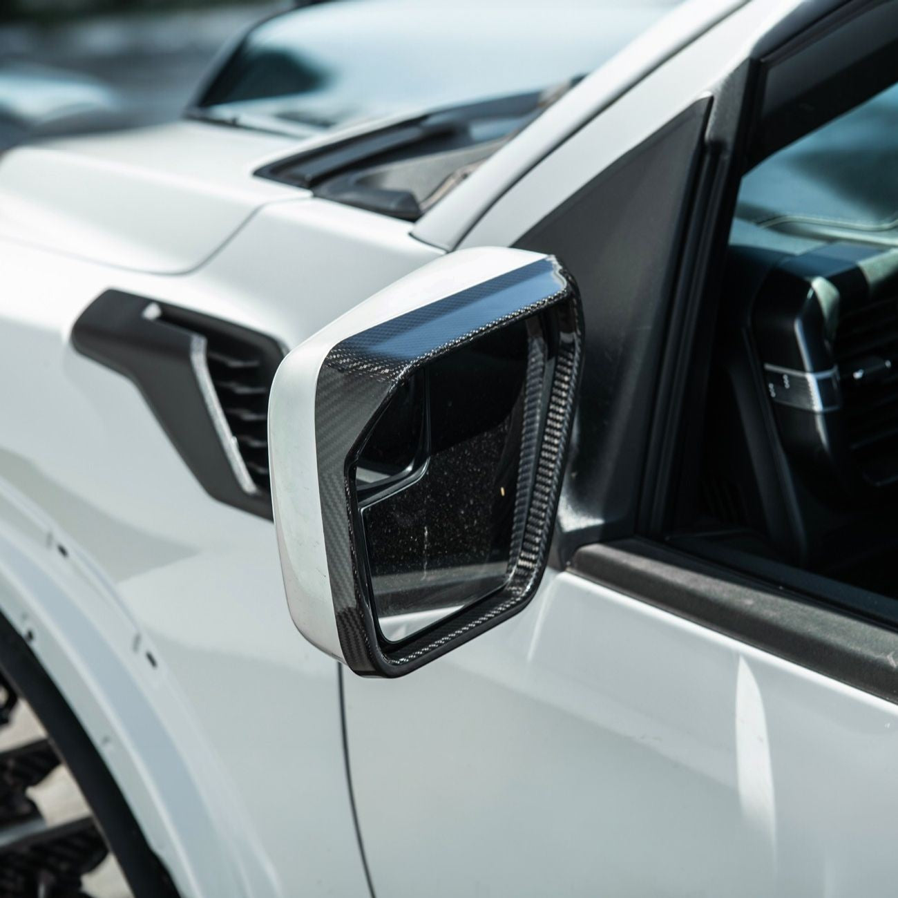 2021-Up Ford F-150 Carbon Fiber Factory Style Side Mirror Frame