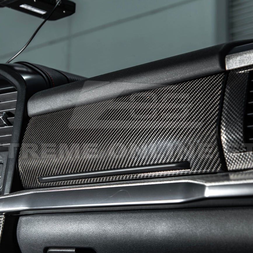 2021-Up Ford F-150 dry carbon fiber Passenger Side Storage Panel Cover