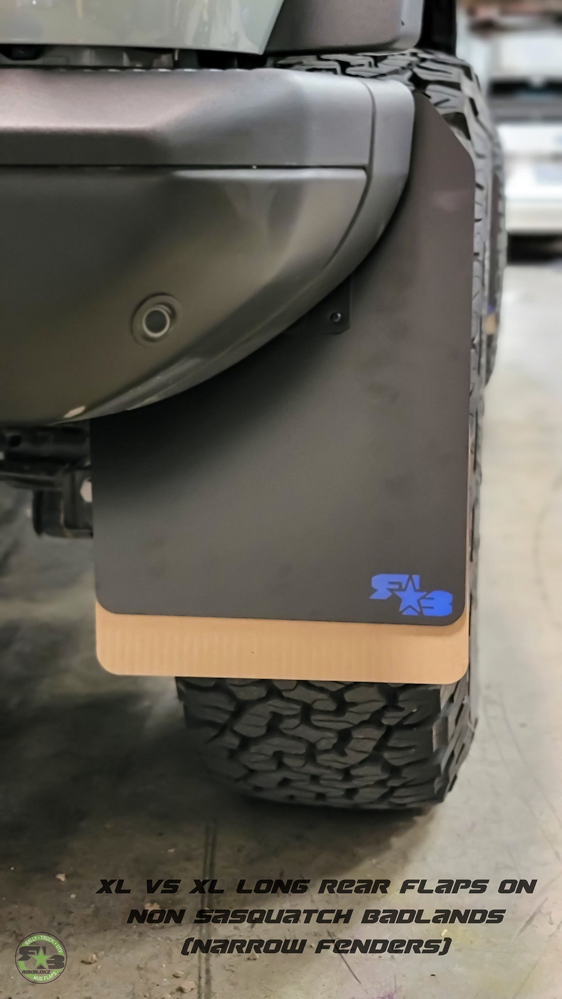 Ford Bronco Mud Flaps 2021+ - Quick Release - XL SIZE