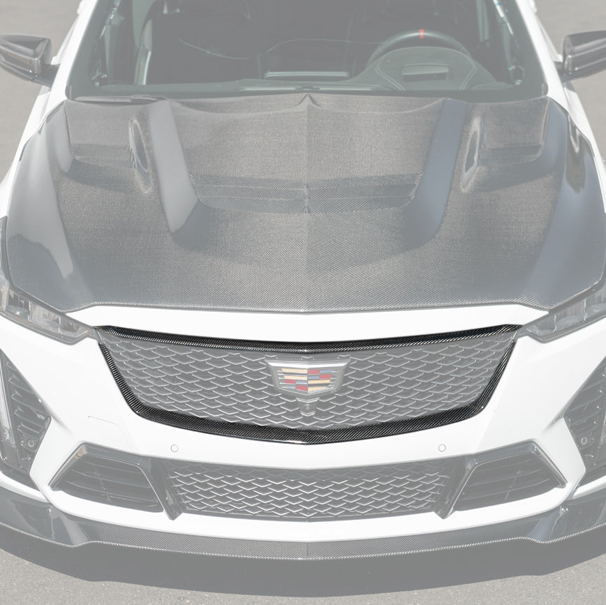 2022-24 Cadillac CT5-V Blackwing Dry Carbon Fiber Front Upper & Lower Grille Trim