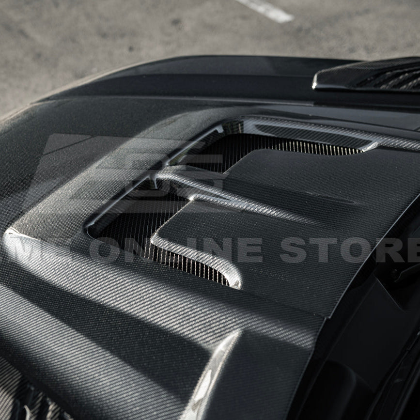 2022-Up Toyota Tundra | EOS CARBON FIBER Front Vented Hood Cover w/ Side Vent