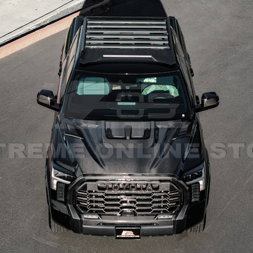 2022-Up Toyota Tundra | EOS CARBON FIBER Front Vented Hood Cover w/ Side Vent