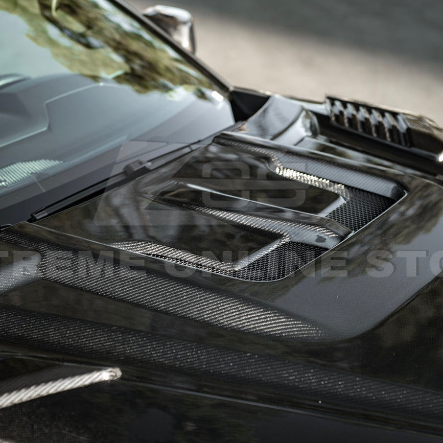 2022-Up Toyota Tundra | EOS CARBON FIBER Front Vented Hood Cover w/ Side Vent