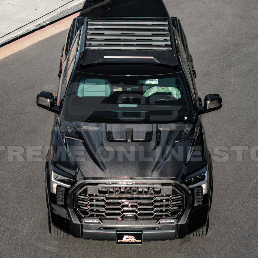2022-Up Toyota Tundra | EOS CARBON FIBER Front Vented Hood Cover w/ Side Vent