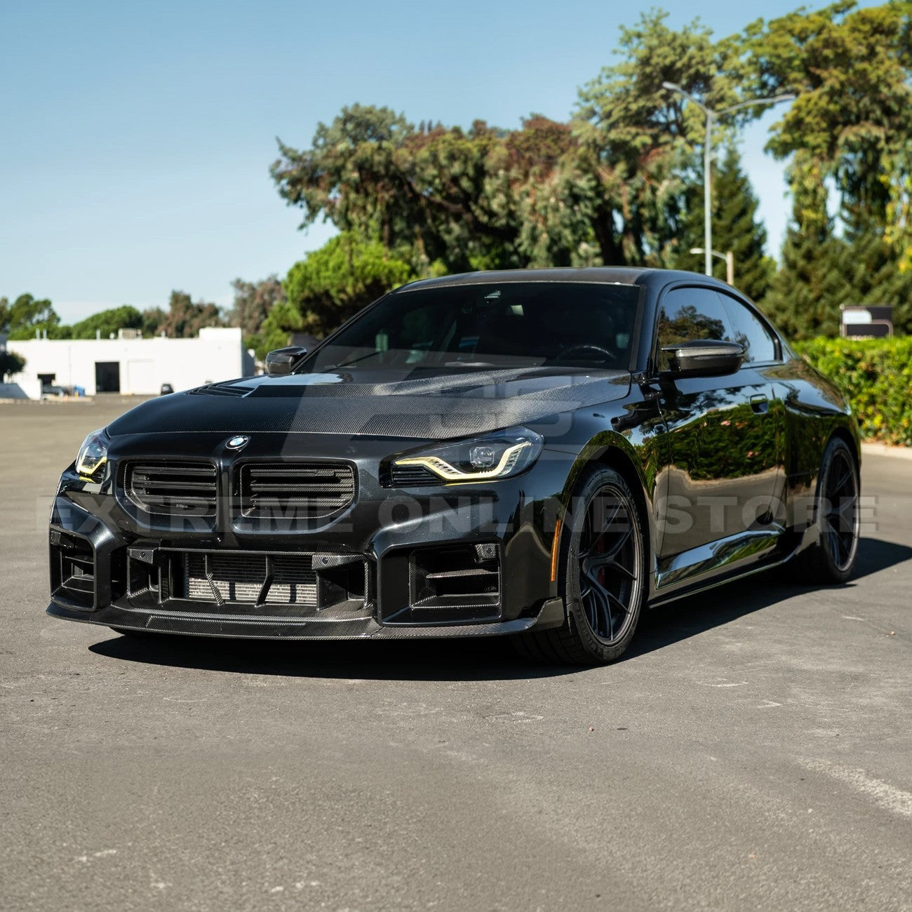 2023-Up BMW G87 M2 | TR Style 3PCS Dry Carbon Fiber Front Bumper Splitter Lip