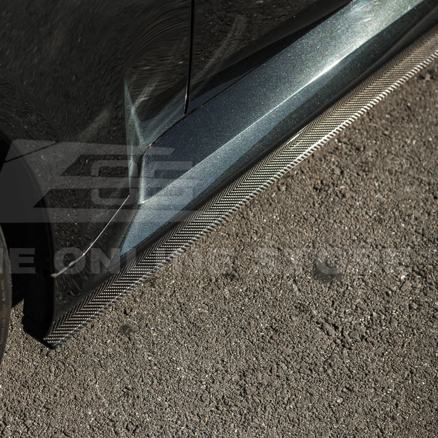 2023-Up BMW G87 M2 | TR Style Dry CARBON FIBER Side Skirts Rocker Panel Extension