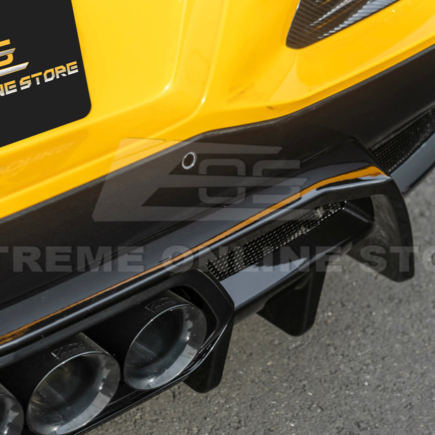 2023-Up Corvette C8 Z06 Rear Bumper Finned Diffuser