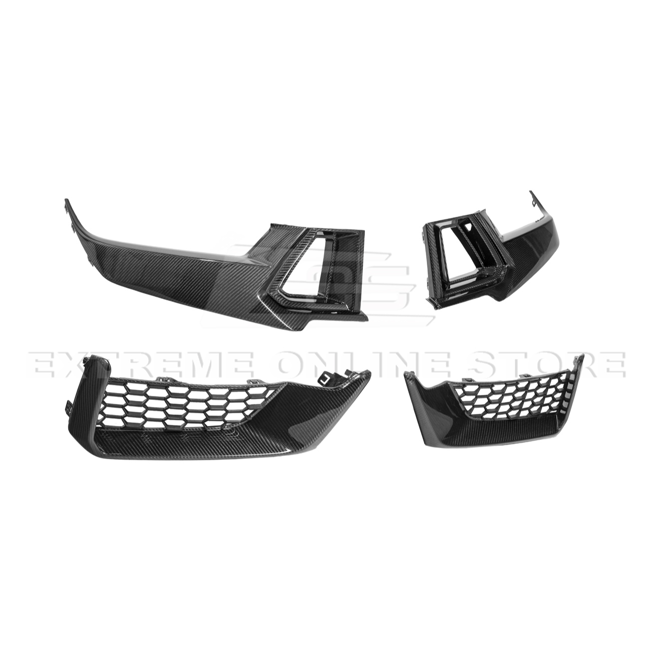 2024+ Ford Mustang Dark Horse DRY CARBON FIBER Front Grille Insert