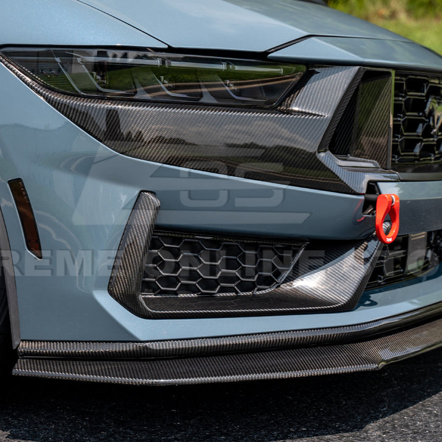 2024+ Ford Mustang Dark Horse DRY CARBON FIBER Front Grille Insert