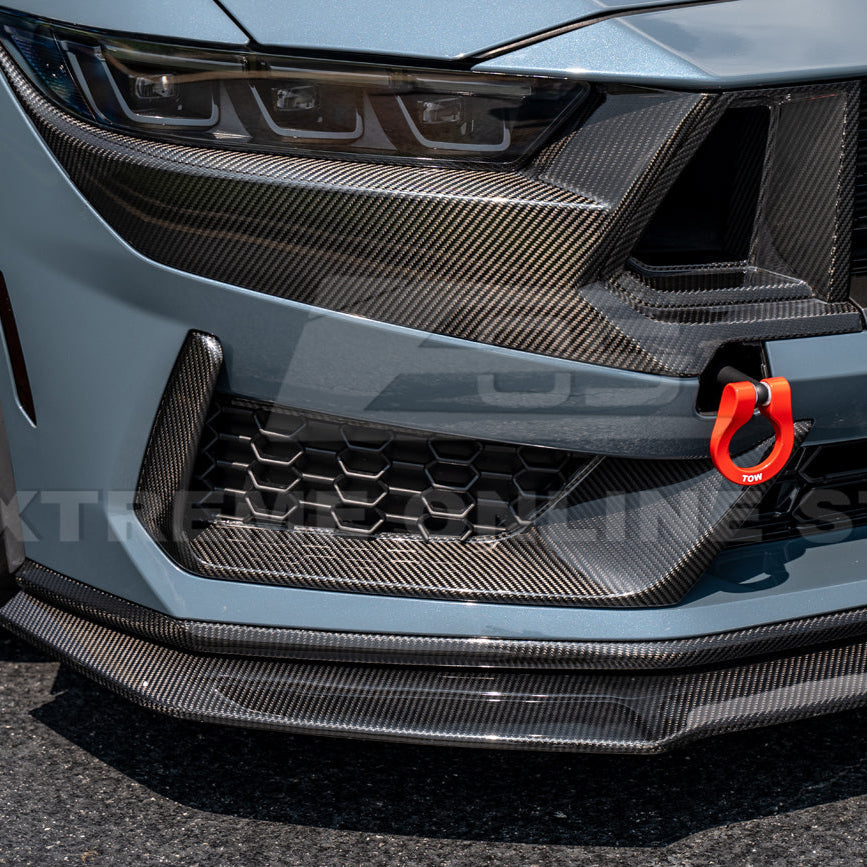 2024+ Ford Mustang Dark Horse DRY CARBON FIBER Front Grille Insert