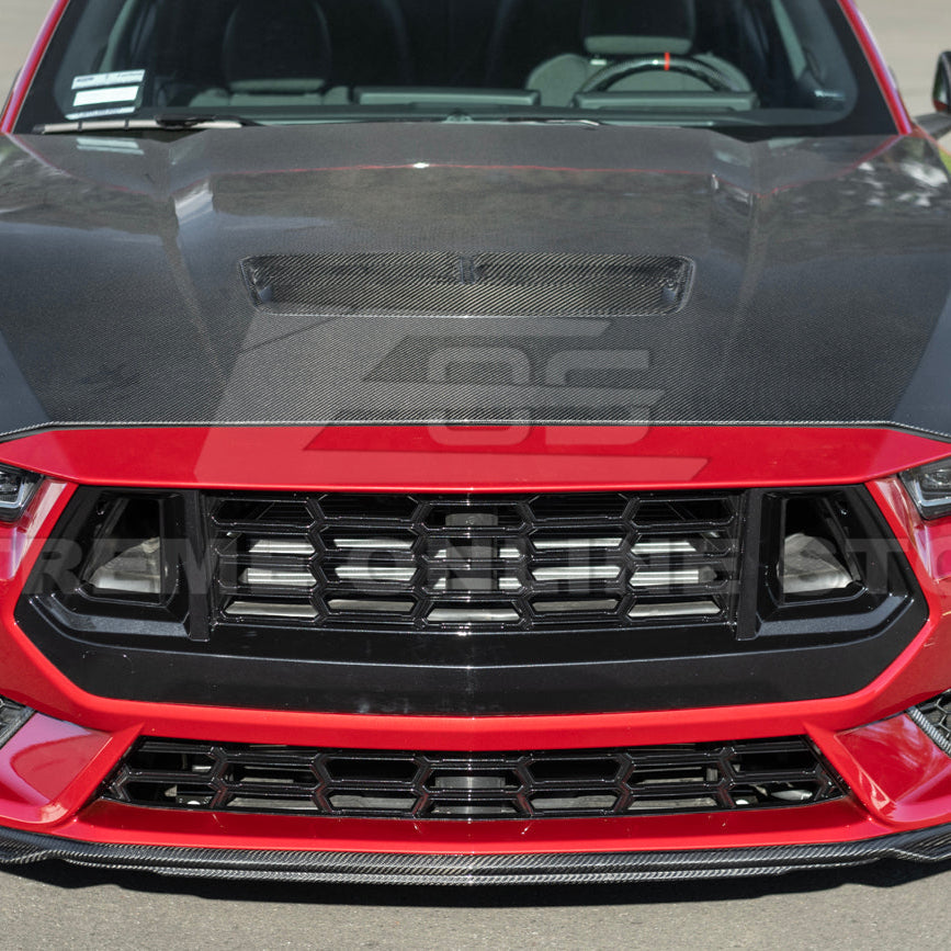 2024+ Ford Mustang Dark Horse Style Lower Front Grille Insert-Grocery Getter Performance