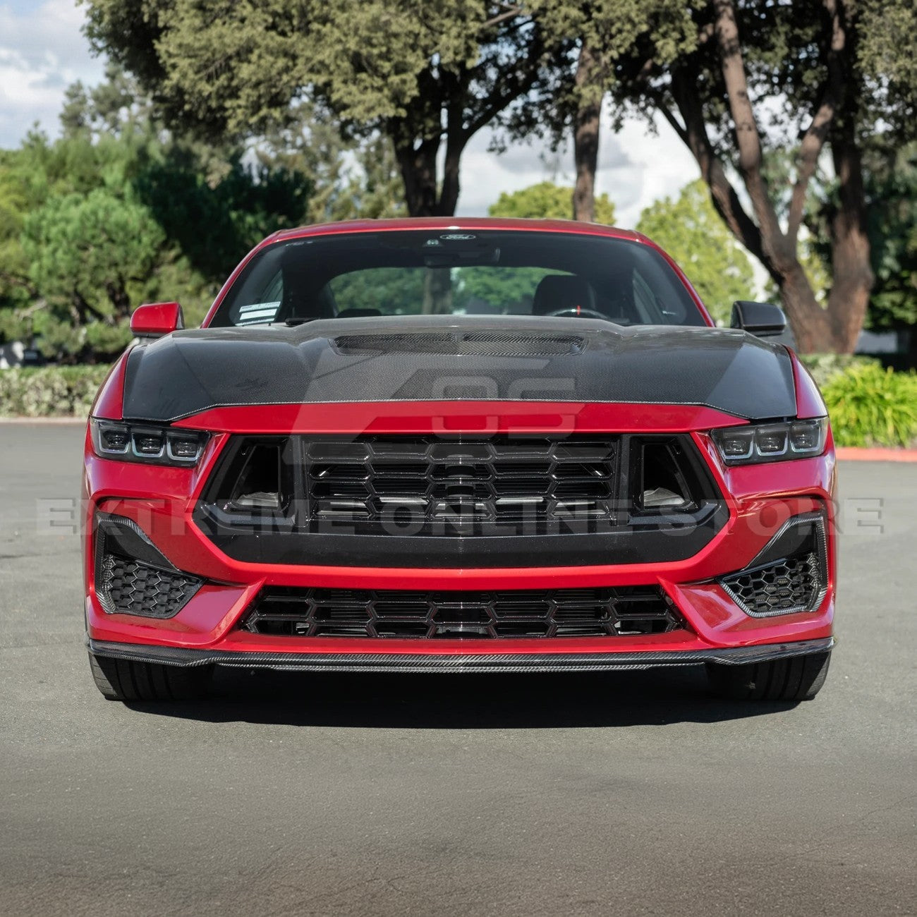 2024+ Ford Mustang Dark Horse Style Upper Front Grille Insert-Grocery Getter Performance