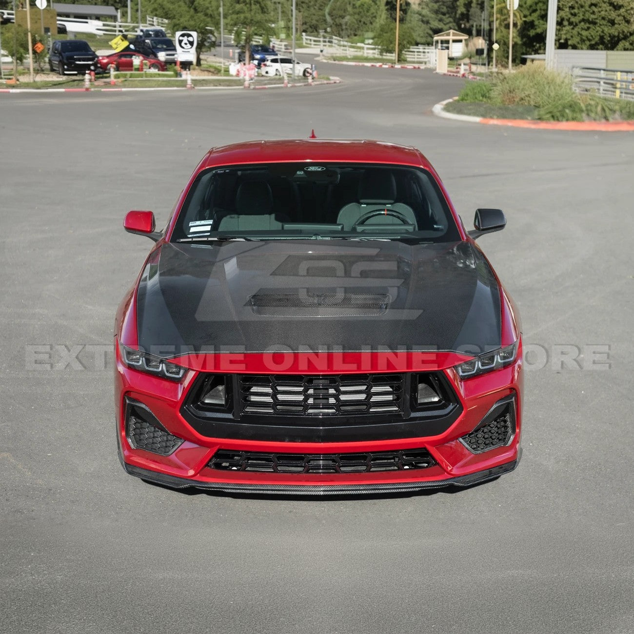 2024+ Ford Mustang Dark Horse Style Upper Front Grille Insert-Grocery Getter Performance