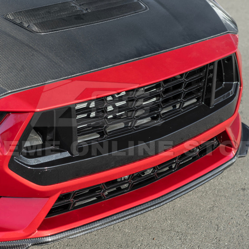 2024+ Ford Mustang Dark Horse Style Upper Front Grille Insert-Grocery Getter Performance