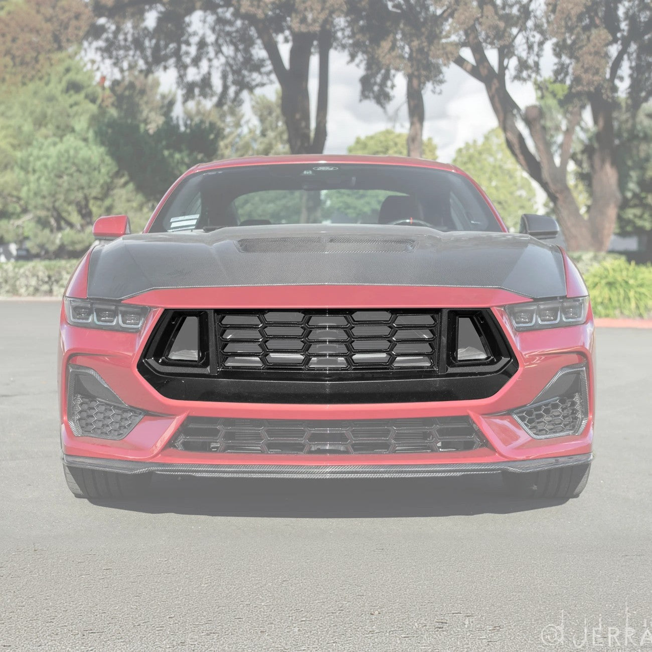 2024+ Ford Mustang Dark Horse Style Upper Front Grille Insert-Grocery Getter Performance