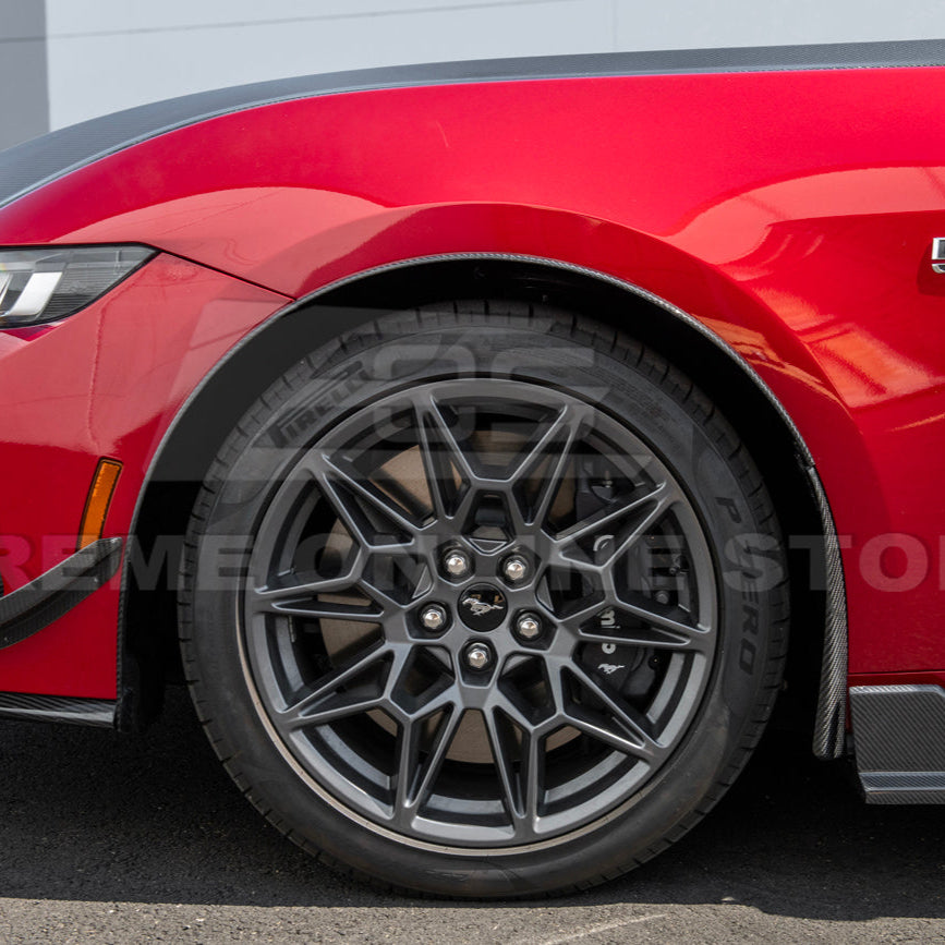 2024+ Ford Mustang DRY CARBON FIBER Fender Flares & Mud Flap