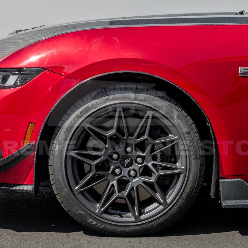 2024+ Ford Mustang DRY CARBON FIBER Fender Flares & Mud Flap