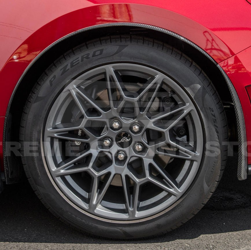 2024+ Ford Mustang DRY CARBON FIBER Fender Flares & Mud Flap