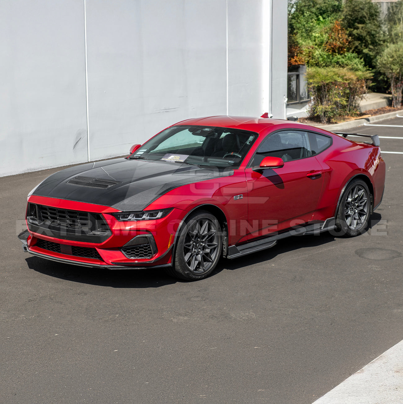 2024+ Ford Mustang DRY CARBON FIBER Fender Flares & Mud Flap