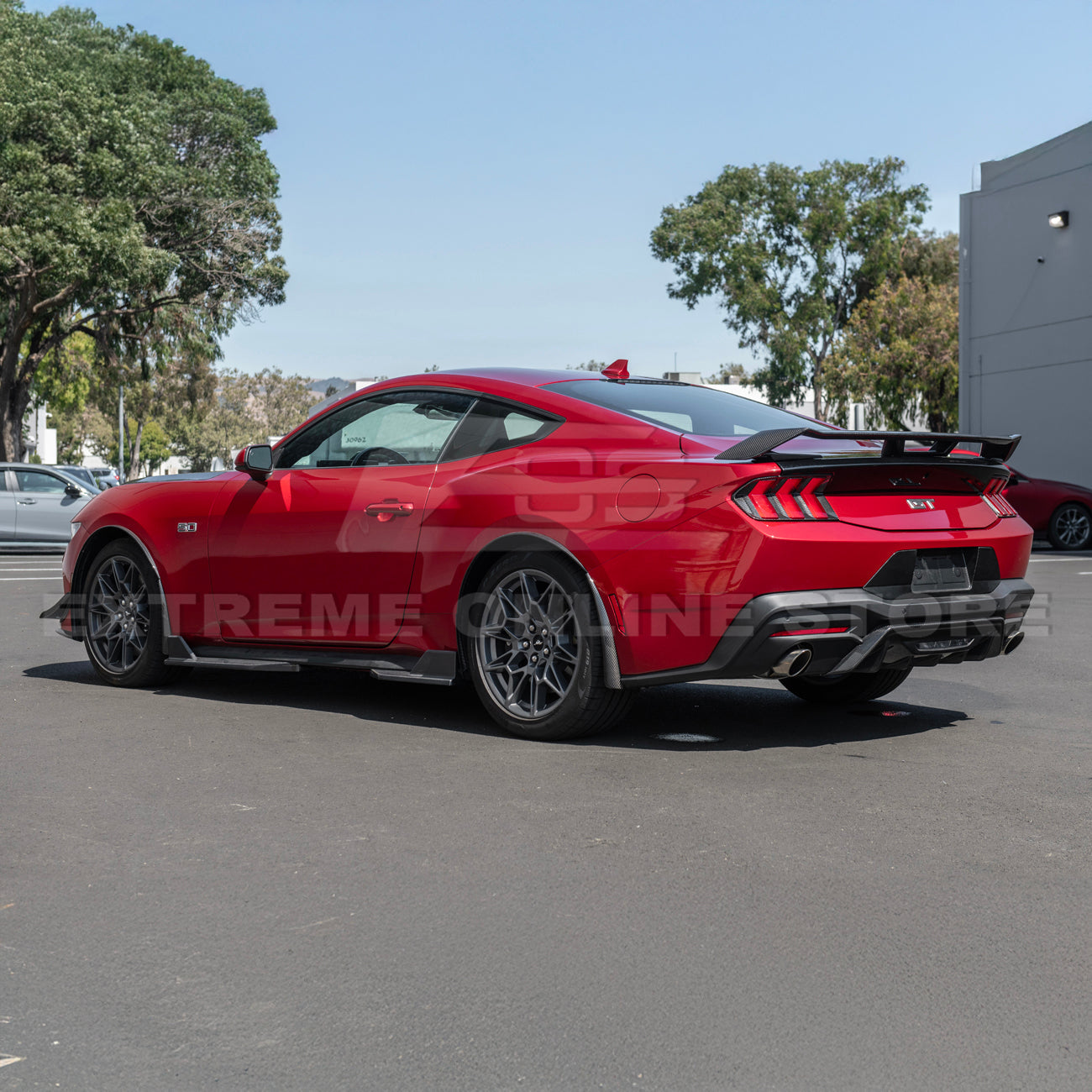 2024+ Ford Mustang DRY CARBON FIBER Fender Flares & Mud Flap