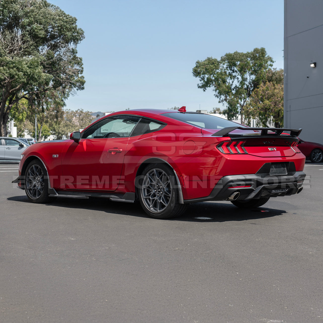 2024+ Ford Mustang DRY CARBON FIBER Fender Flares & Mud Flap